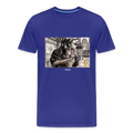 Standing at the Bus Stop 2 - royal blue